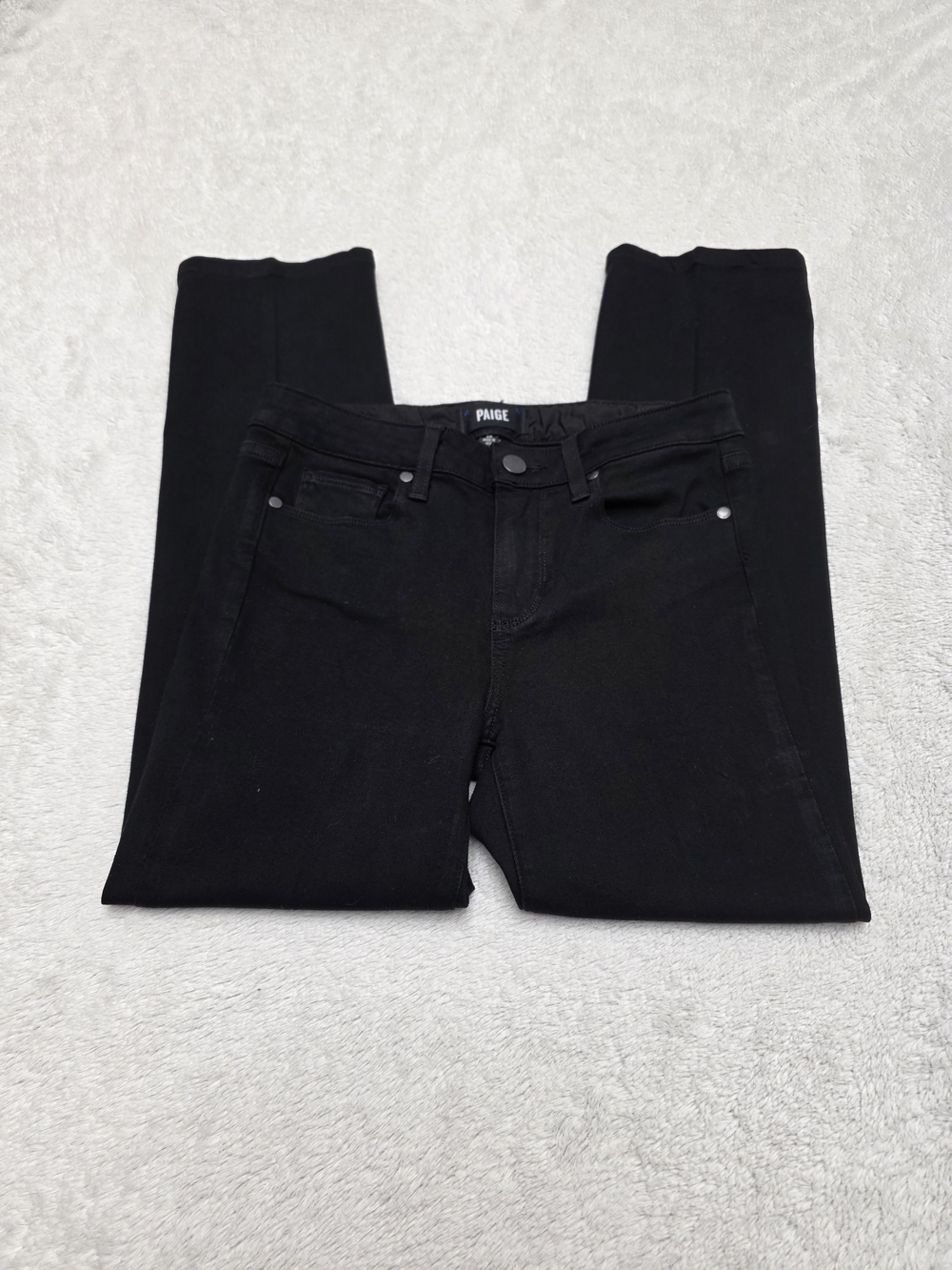 PAIGE Black Skinny Jeans - Classic Slim Fit